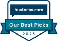 business.com - Our Best Pick 2023 badge